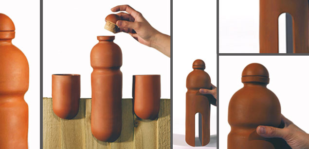 Zaunflasche und -becher